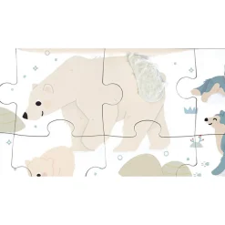 Janod Puzzle sensoryczne dotykowe Kraina polarna 20 el. 2+
