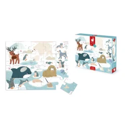 Janod Puzzle sensoryczne dotykowe Kraina polarna 20 el. 2+
