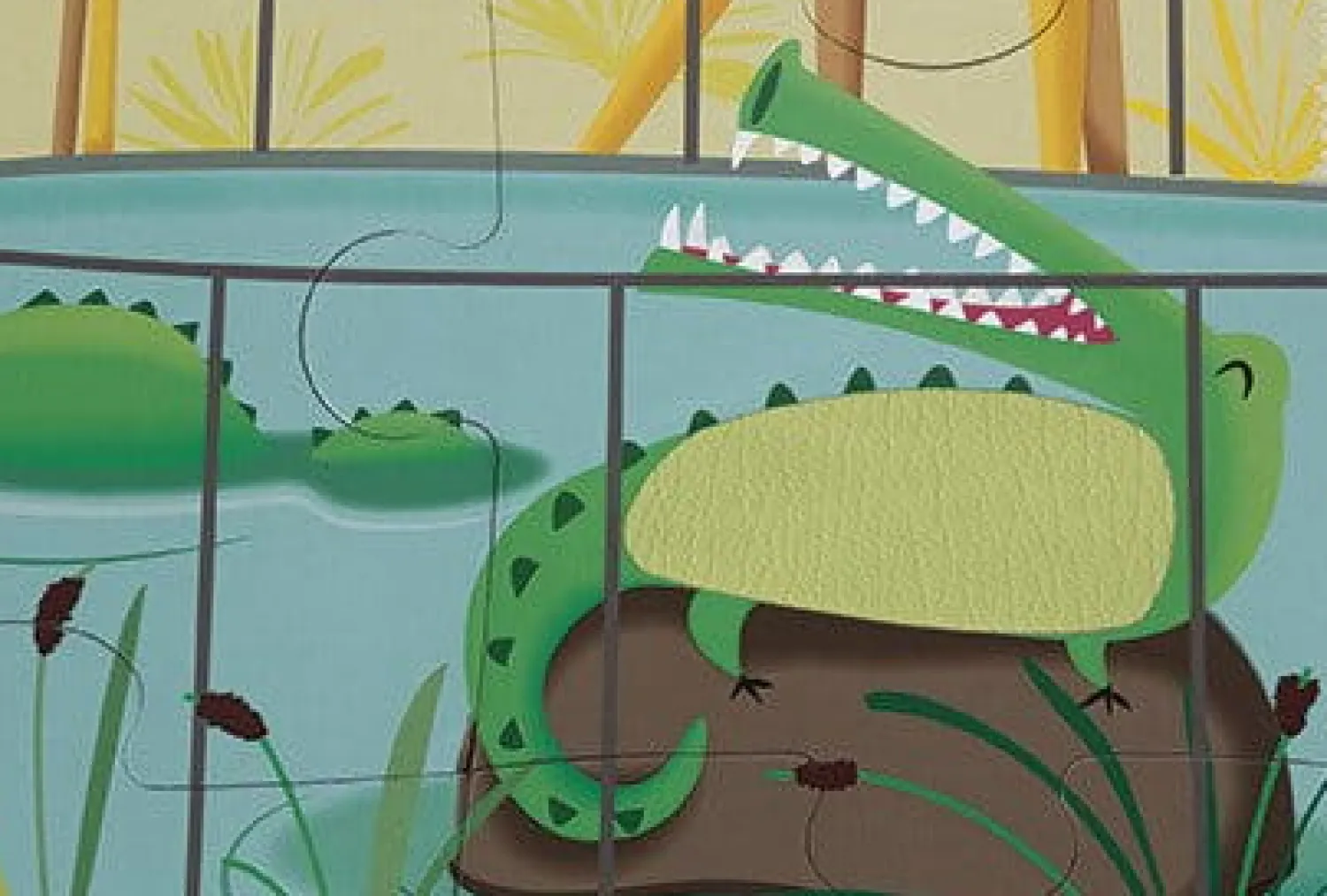 Janod Puzzle sensoryczne 20 elementów Wycieczka do zoo