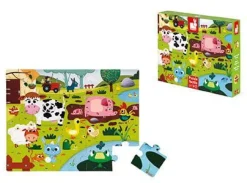 Janod Puzzle sensoryczne 20 elementów Farma