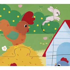 Janod Puzzle sensoryczne Farma 20 el. 2+