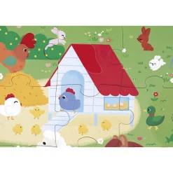 Janod Puzzle sensoryczne Farma 20 el. 2+