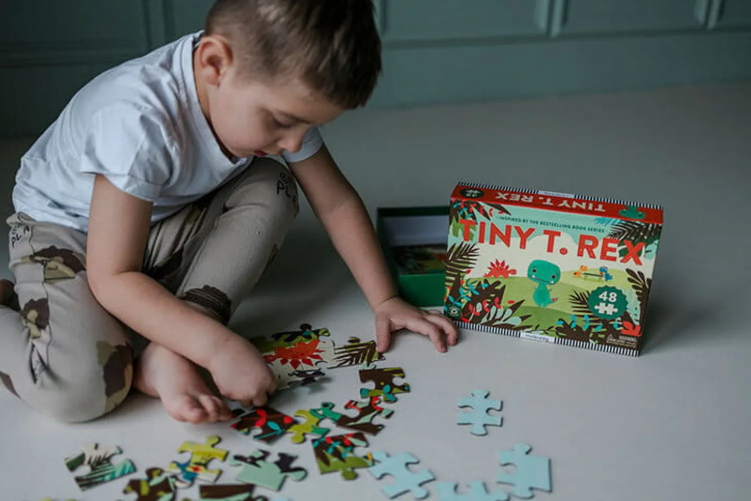 Mudpuppy Puzzle Tiny T.rex 48 elementów 3+