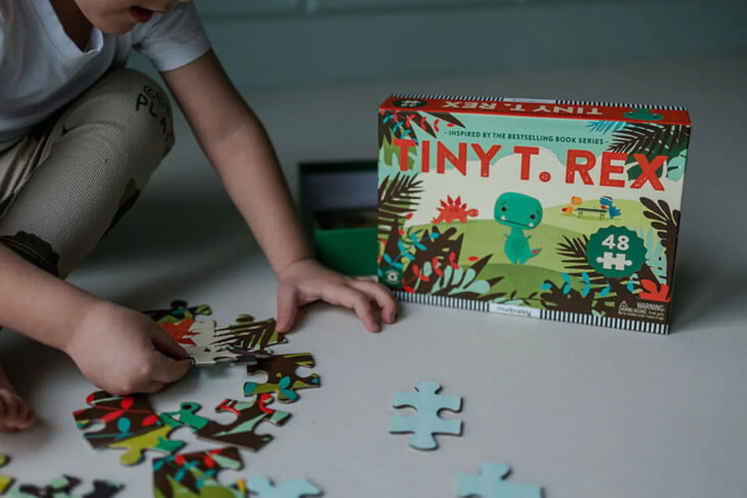 Mudpuppy Puzzle Tiny T.rex 48 elementów 3+