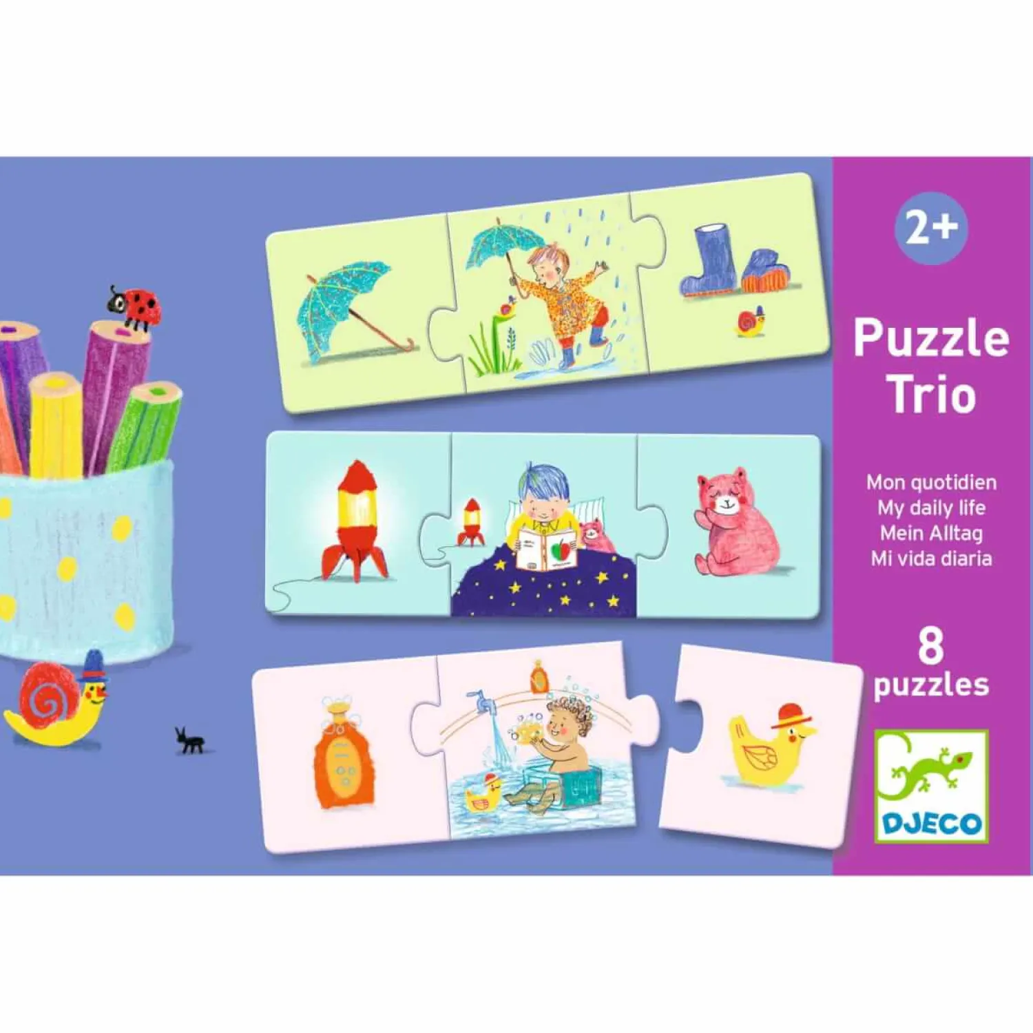 Djeco Puzzle trio - życie codzienne