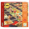 Djeco Puzzle ulice w mieście ze znakami drogowymi