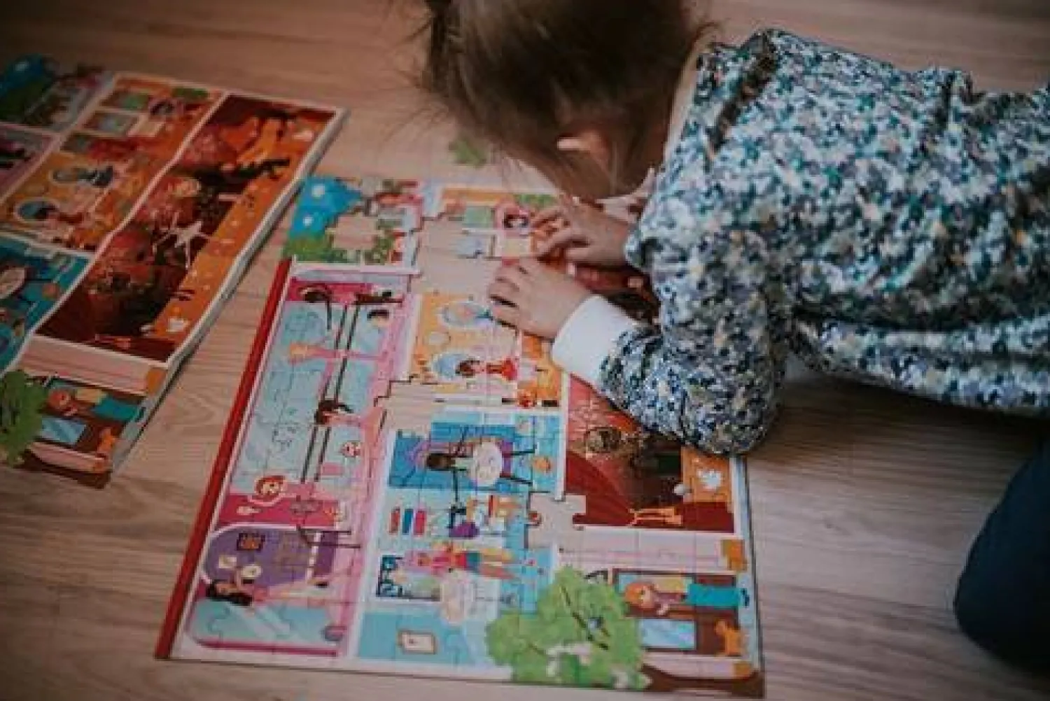 Janod Puzzle w walizce Akademia tańca 100 elementów 6+