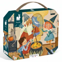 Janod Puzzle w walizce Czary 200 elementów