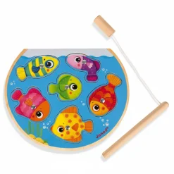 Janod Puzzle z magnesami Szybkie rybki z wędką