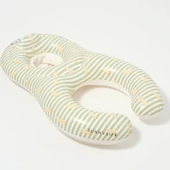 Sunny Life Pływający fotelik dla niemowląt Duck Sage Stripe