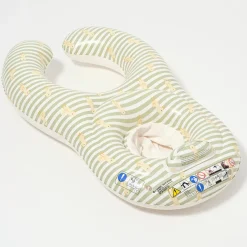 Sunny Life Pływający fotelik dla niemowląt Duck Sage Stripe