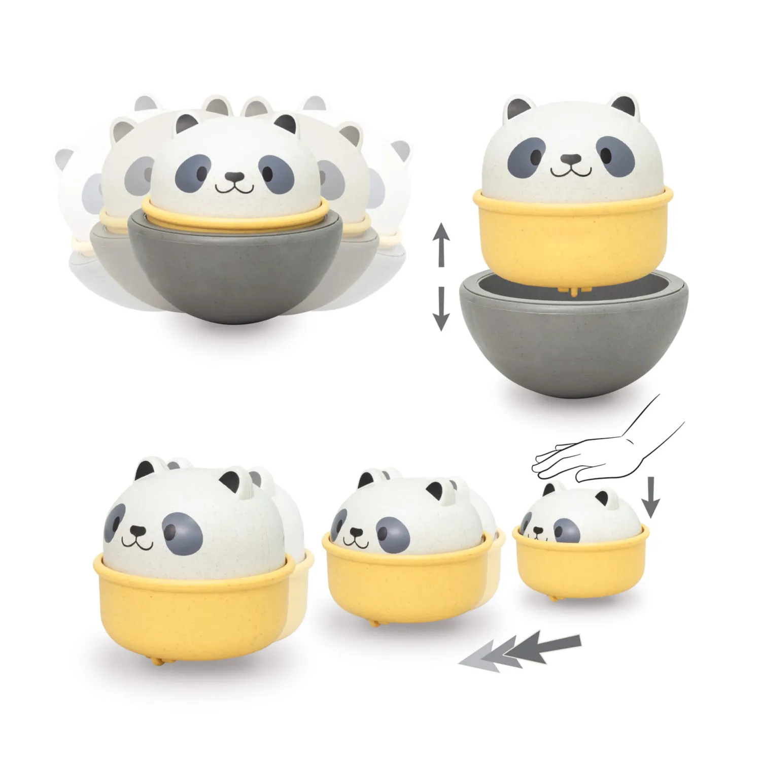 Tiger Tribe Rocking Rollers - Panda