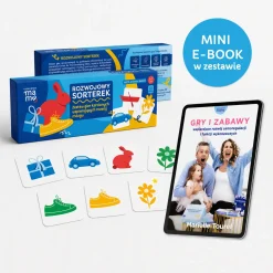 rozwojowa mama Rozwojowy sorterek - zestaw gier karcianych + mini e-book 2+