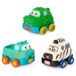 B.Toys Safari Speedsters – zestaw 3 autek-zwierzątek z napędem