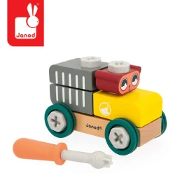 Janod Samochód do składania Miś Brico'kids 2+