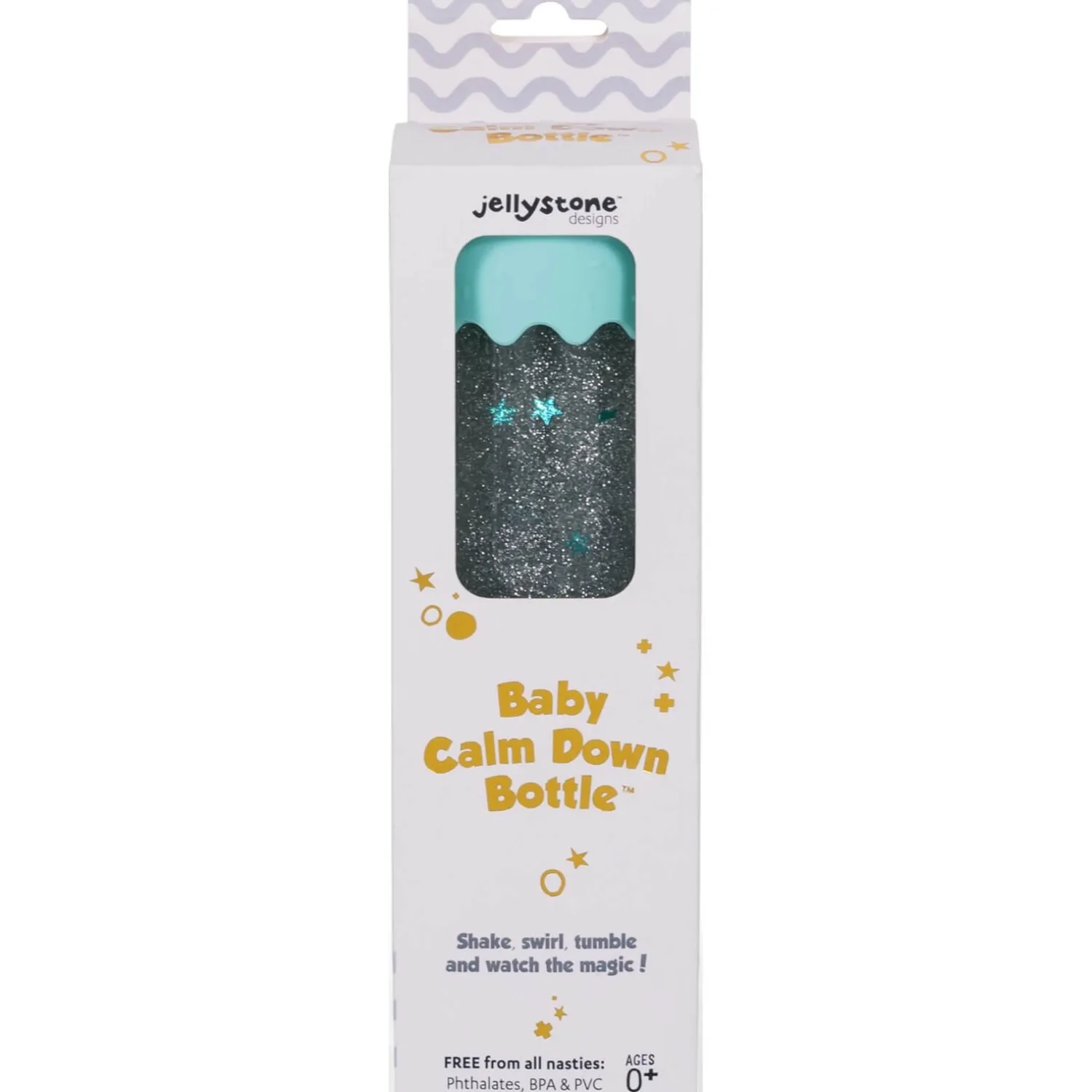 Jellystone Sensoryczna butelka dla niemowląt SOFT MINT