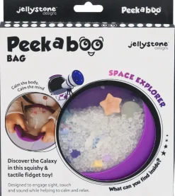 Jellystone Sensoryczny dysk z figurkami A-Ku-Ku! Peekaboo - Galaktyka