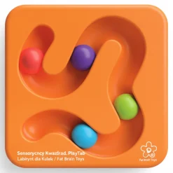 Fat Brain Toys Sensoryczny Kwadrat. PlayTab. Labirynt dla Kulek