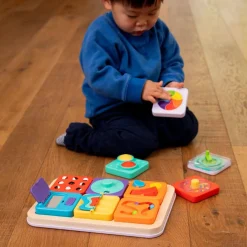 Fat Brain Toys Sensoryczny Kwadrat. PlayTab. Tęczowe Kółeczko