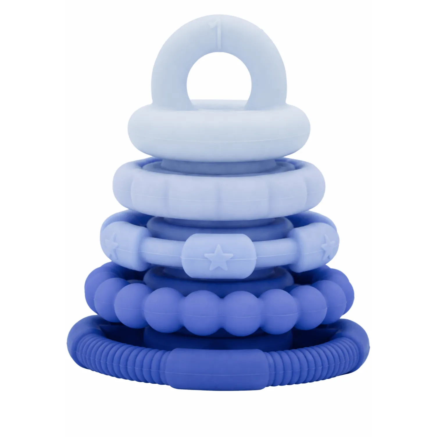 Jellystone Silikonowa wieża gryzak Blueberry
