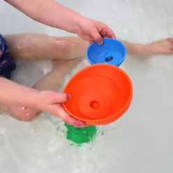 Jellystone Silikonowe kubeczki, miseczki do układania i do wody z tonącymi dyskami Cups Rainbow