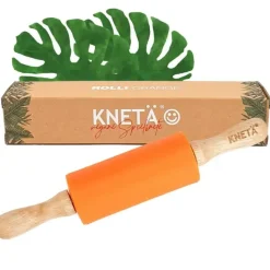 KNETA Silikonowy wałek do ciastoliny Rolli - pomarańczowy