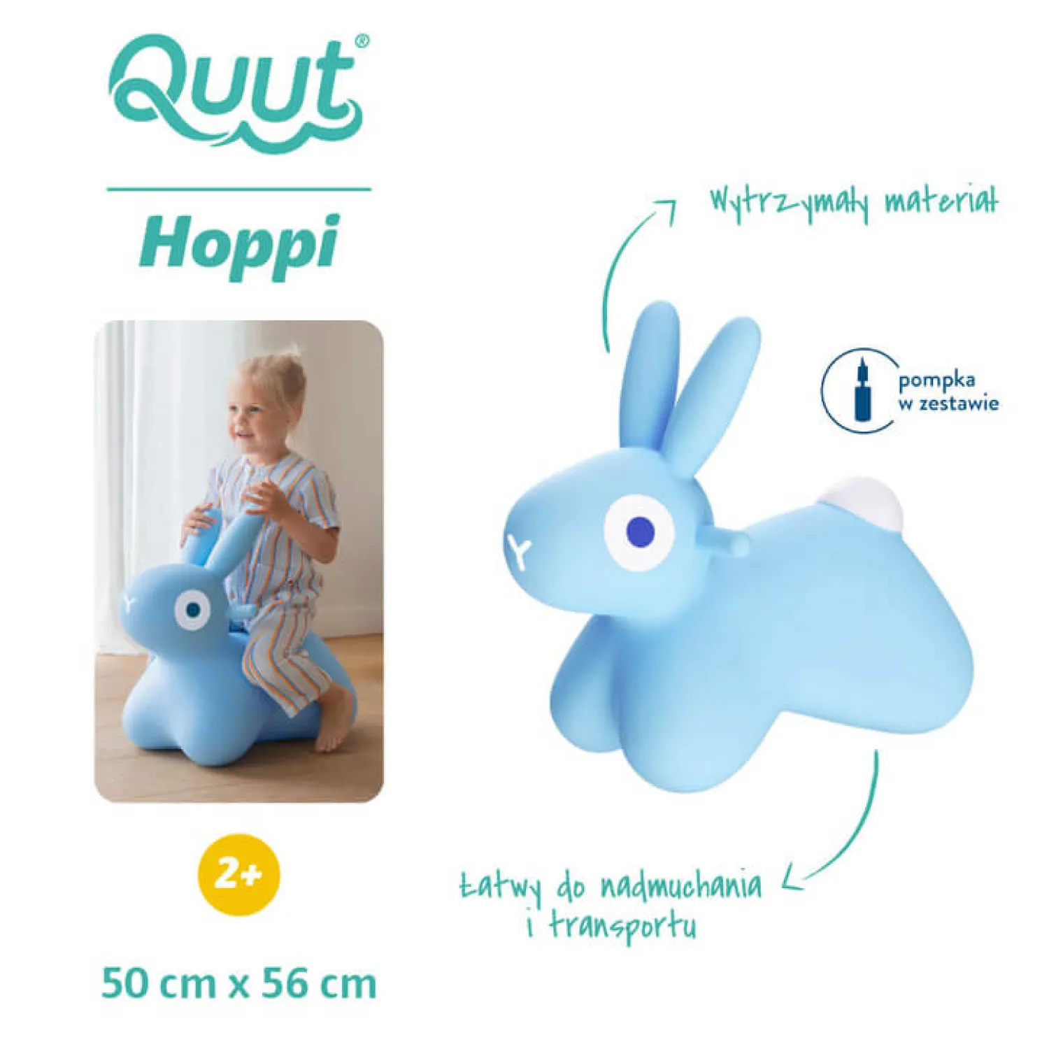 QUUT Skoczek Hoppi Bunny - Blue