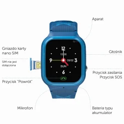 Zazu Smartwatch dla dzieci - Niebieski