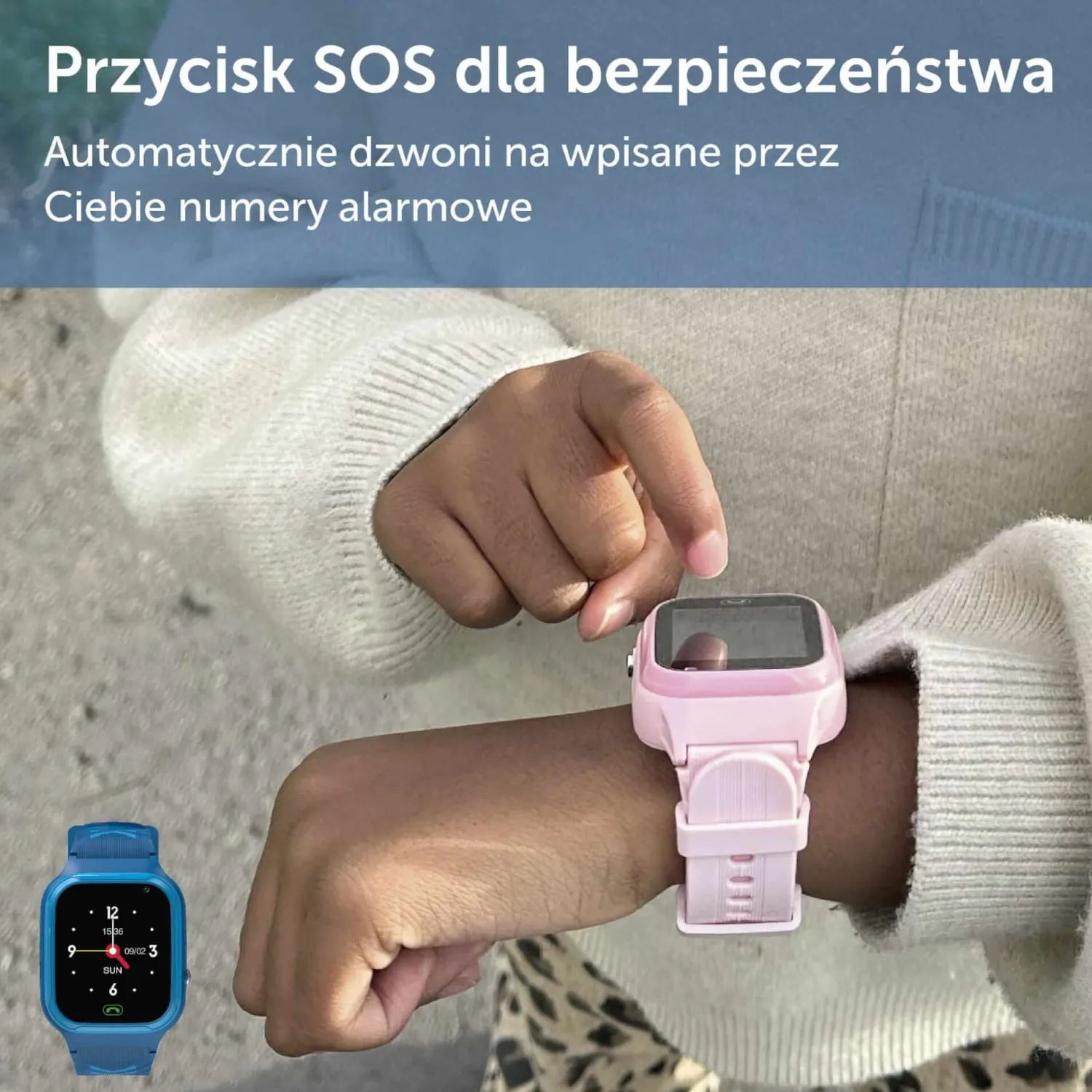 Zazu Smartwatch dla dzieci - Niebieski