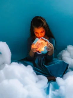 Dzieci Glo Pals Słoik sensoryczny do napełnienia wodą - błękitny
