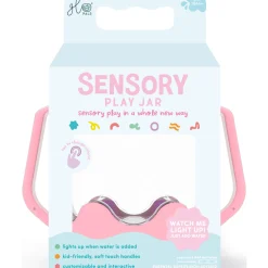 Dzieci Glo Pals Słoik sensoryczny do napełnienia wodą - różowy