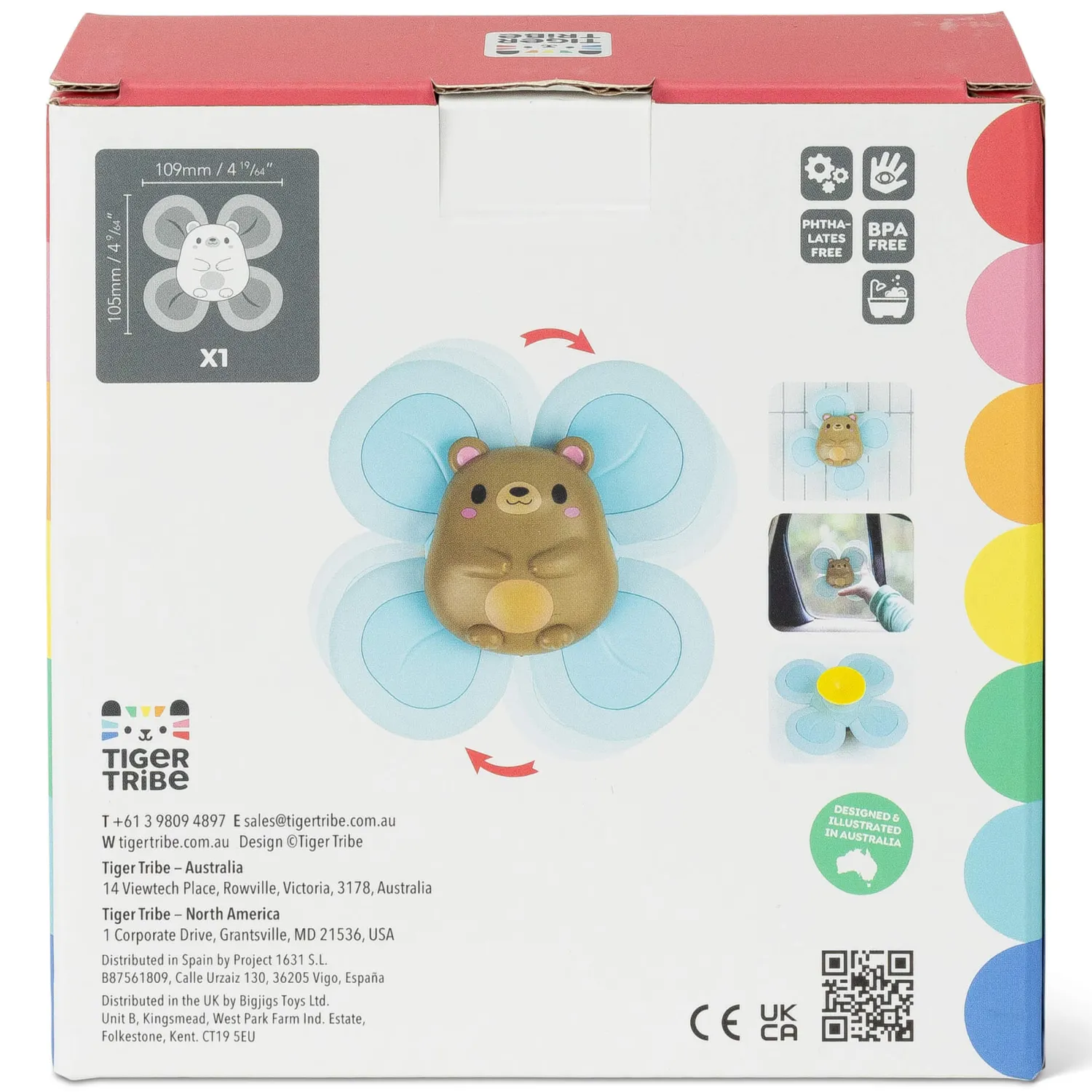 Tiger Tribe Spinner sensoryczny - Miś
