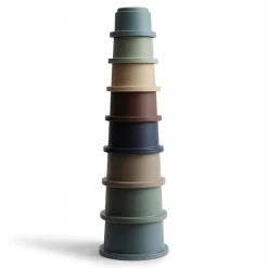 Mushie Stacking Tower - wieża z kubeczków FOREST