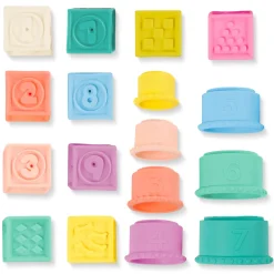 B.Toys Stackin’ Squishies – miękkie kubeczki i klocki sensoryczne 2w1