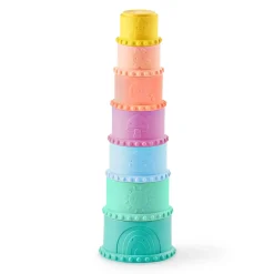 B.Toys Stackin’ Squishies – miękkie kubeczki i klocki sensoryczne 2w1