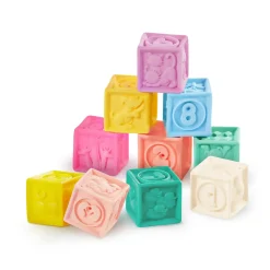 B.Toys Stackin’ Squishies – miękkie kubeczki i klocki sensoryczne 2w1