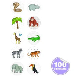Apli Kids Stempel z naklejkami - Dżungla