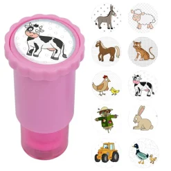 Apli Kids Stempel z naklejkami - Farma