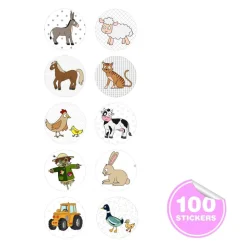 Apli Kids Stempel z naklejkami - Farma