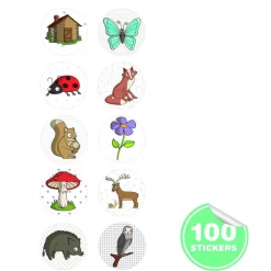 Apli Kids Stempel z naklejkami - Las