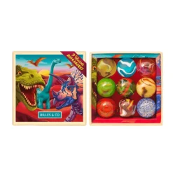 Billes & Co Szklane kulki MINIBOX-CALOTS - DINOZAURY