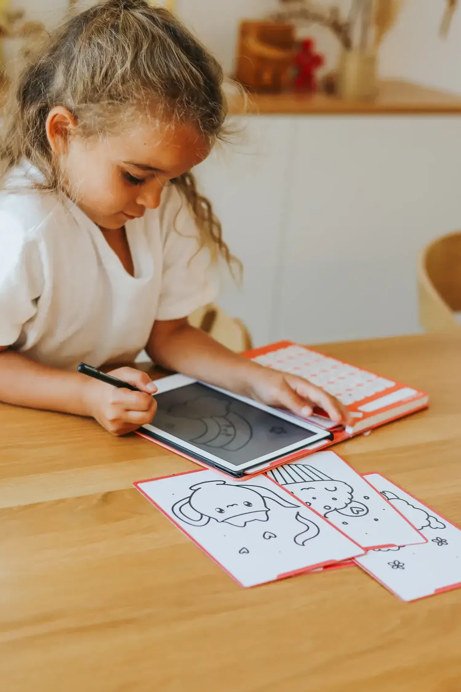 Kidywolf Tablet graficzny z szablonami do rysowania KIDYDRAW-MINI - kawai
