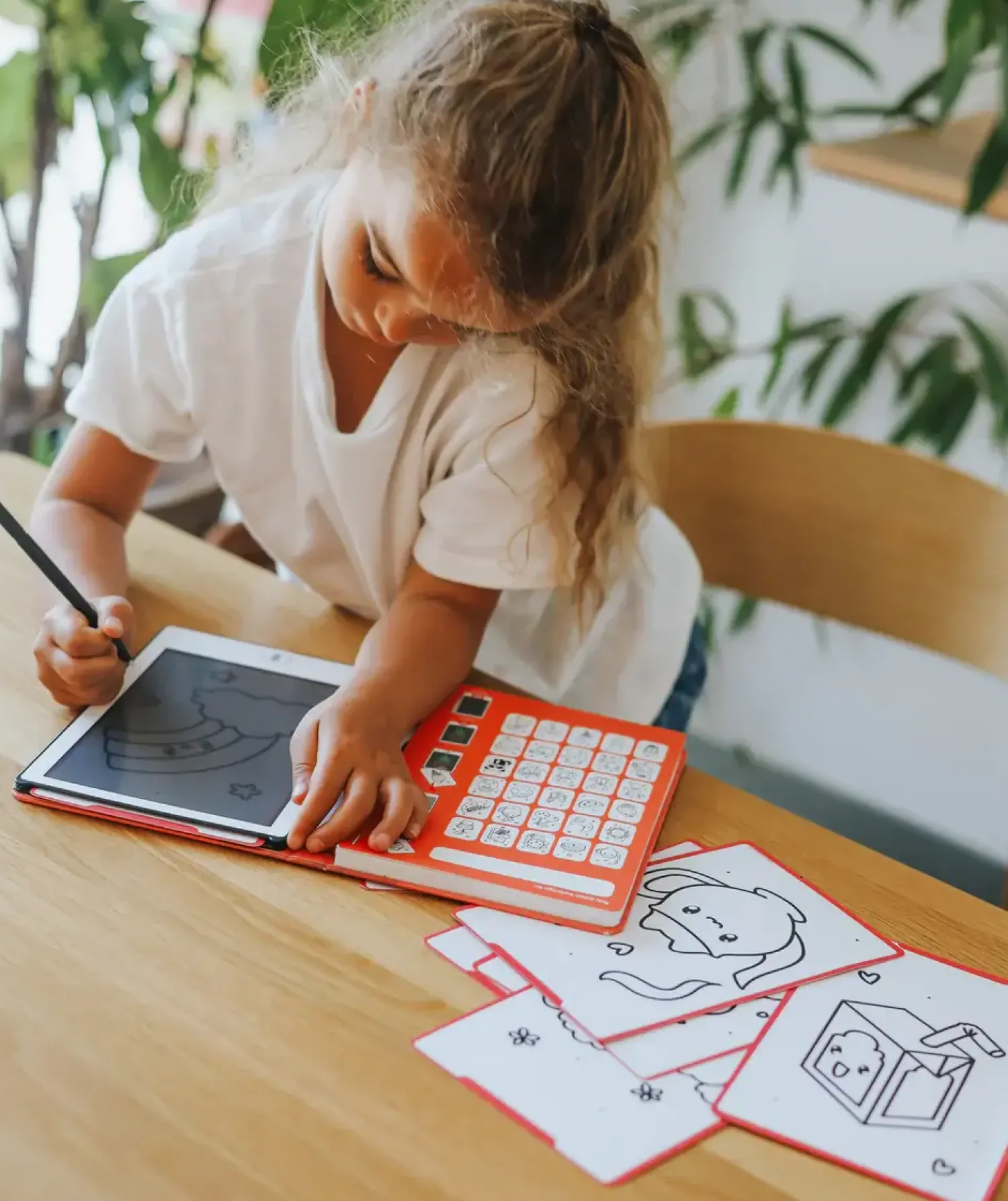 Kidywolf Tablet graficzny z szablonami do rysowania KIDYDRAW-MINI - kawai