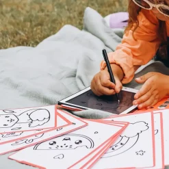 Kidywolf Tablet graficzny z szablonami do rysowania KIDYDRAW-MINI - kawai