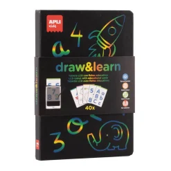 Apli Kids Tablet LCD z 40 szablonami do odrysowywania