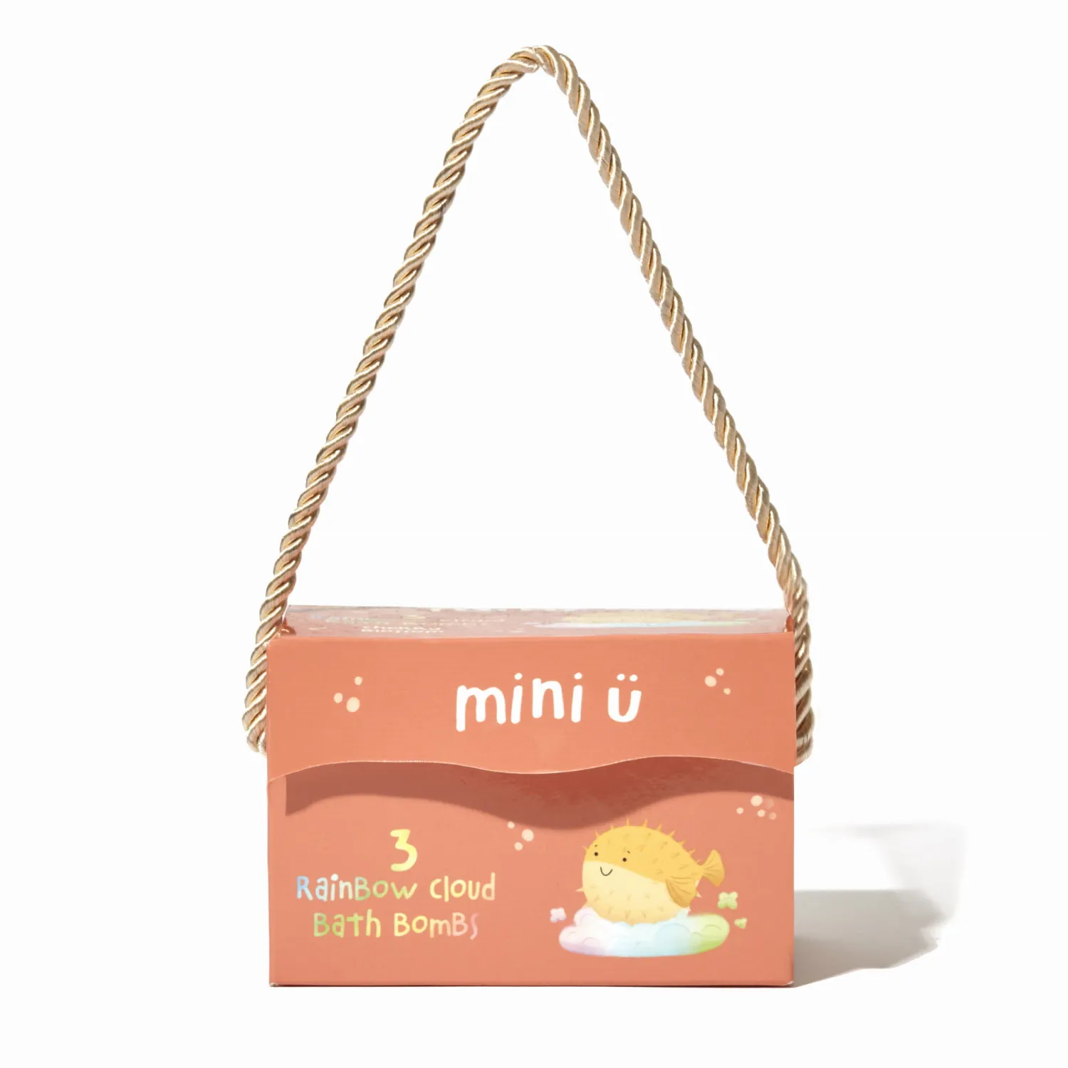 Miniu Tęczowe chmurki do kąpieli dla dzieci, 3 x 130g