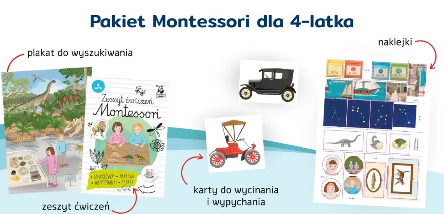 Kapitan Nauka Teczka Montessori. 4 lata
