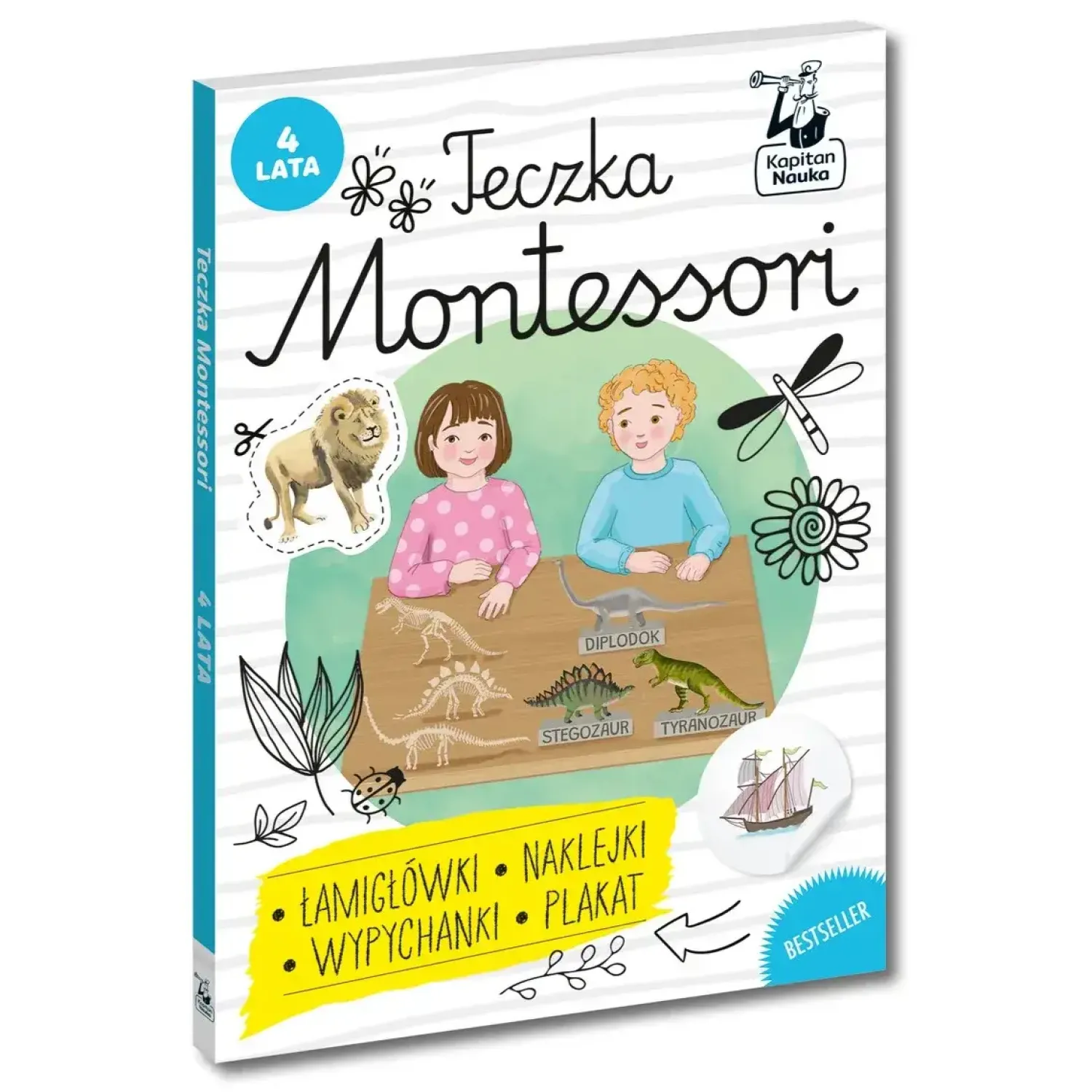 Kapitan Nauka Teczka Montessori. 4 lata