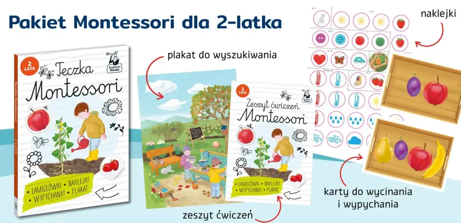 Kapitan Nauka Teczka Montessori. 2 lata