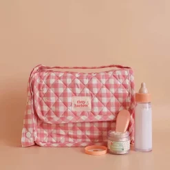 Tiny Harlow Torba z akcesoriami dla lalek Pink Gingham